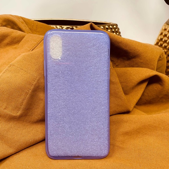 iPhone 7/8 Case Purple Clear Transparent Mobile Phone Cover NEW - Picture 2 of 7